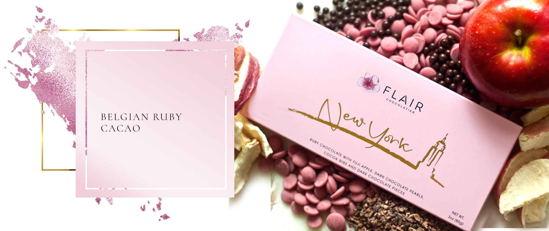 Belgian Ruby Chocolate by Flair Chocolatier
