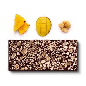 Belgian Dark Chocolate - Honolulu (Pineapple, Mango and Macadamias) - Flair Chocolatier