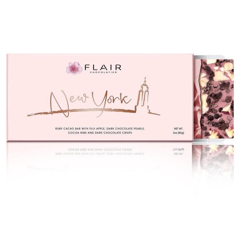 Ruby Chocolate - New York (Fuji Apple & Dark Chocolate Pearls), 7-Set - Flair Chocolatier